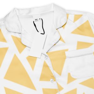 Kurzärmeliges Pyjama-Oberteil für Damen mit Allover-Druck